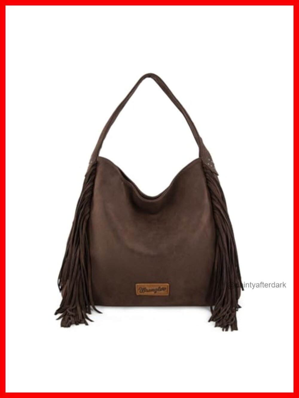 Suede Hobo Bag Western Fringe Purse Tassel Hippie Shoulder Bag